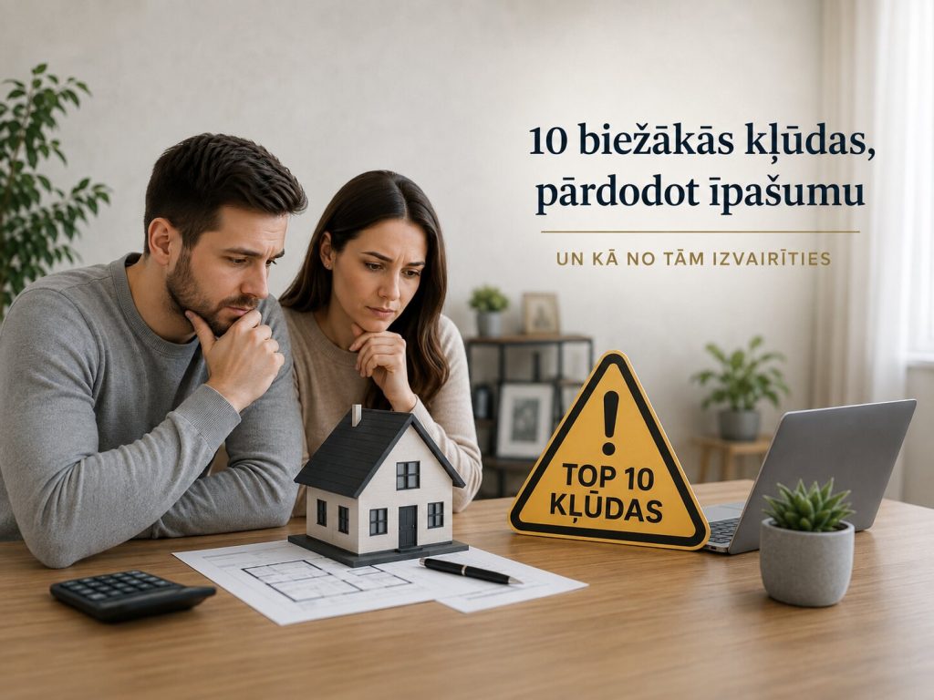 kļūdas pārdodot īpašumu